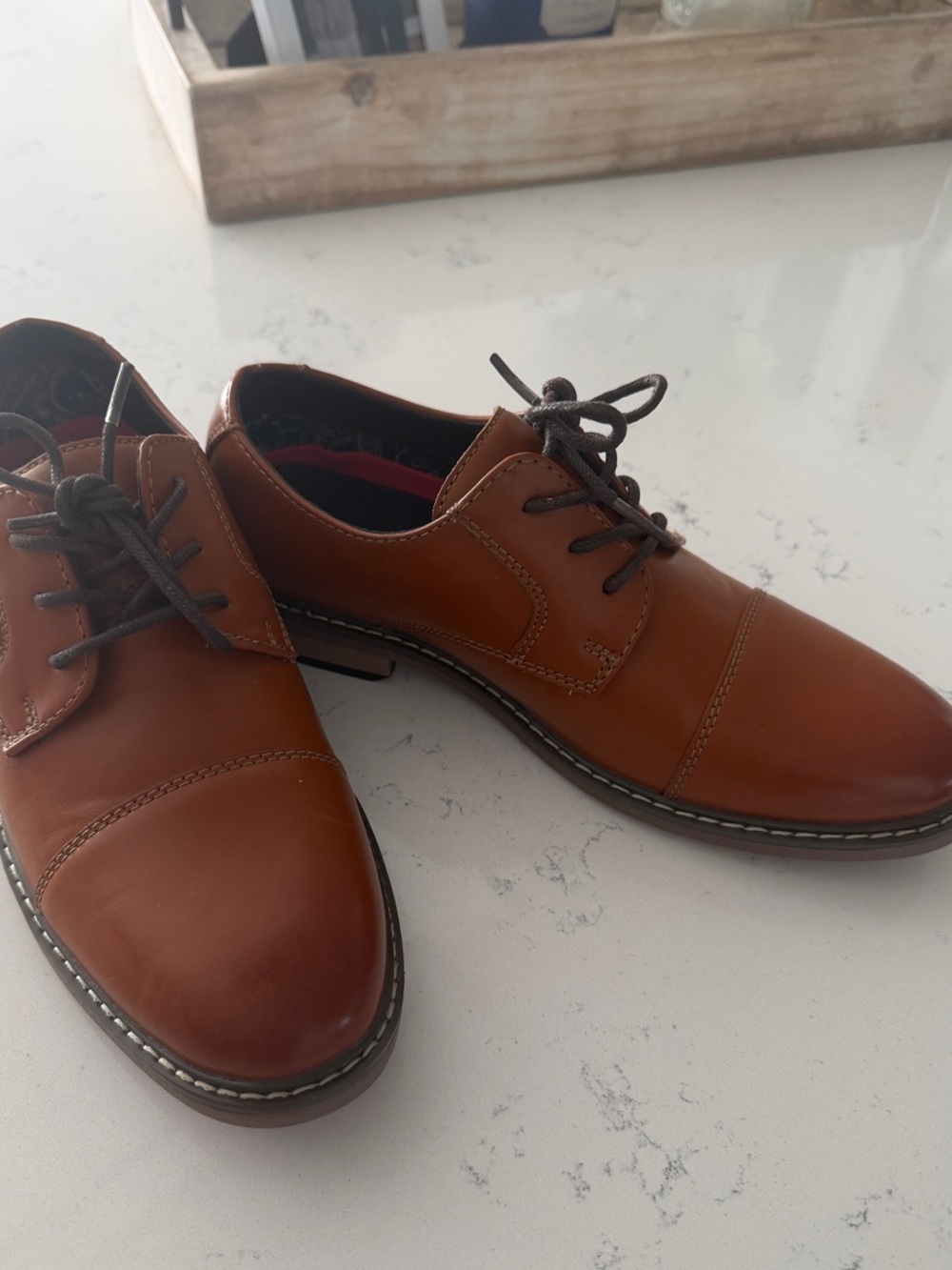 Kids Brown Dress Lace-Up Shoe(Brand New)